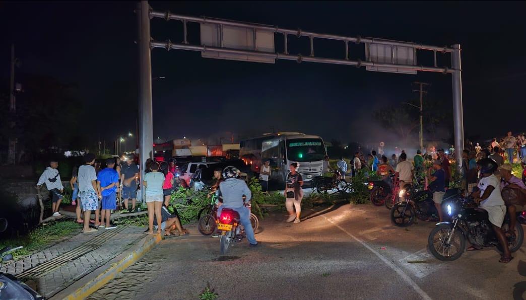 Bloqueos en la ciudad de Barranquilla.