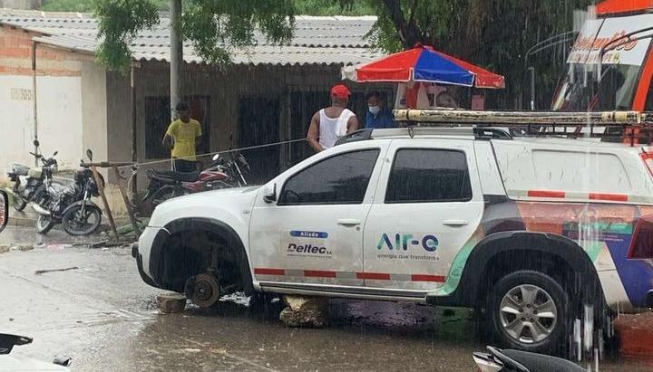 Protesta en Mequejo por fallas en el  servicio.