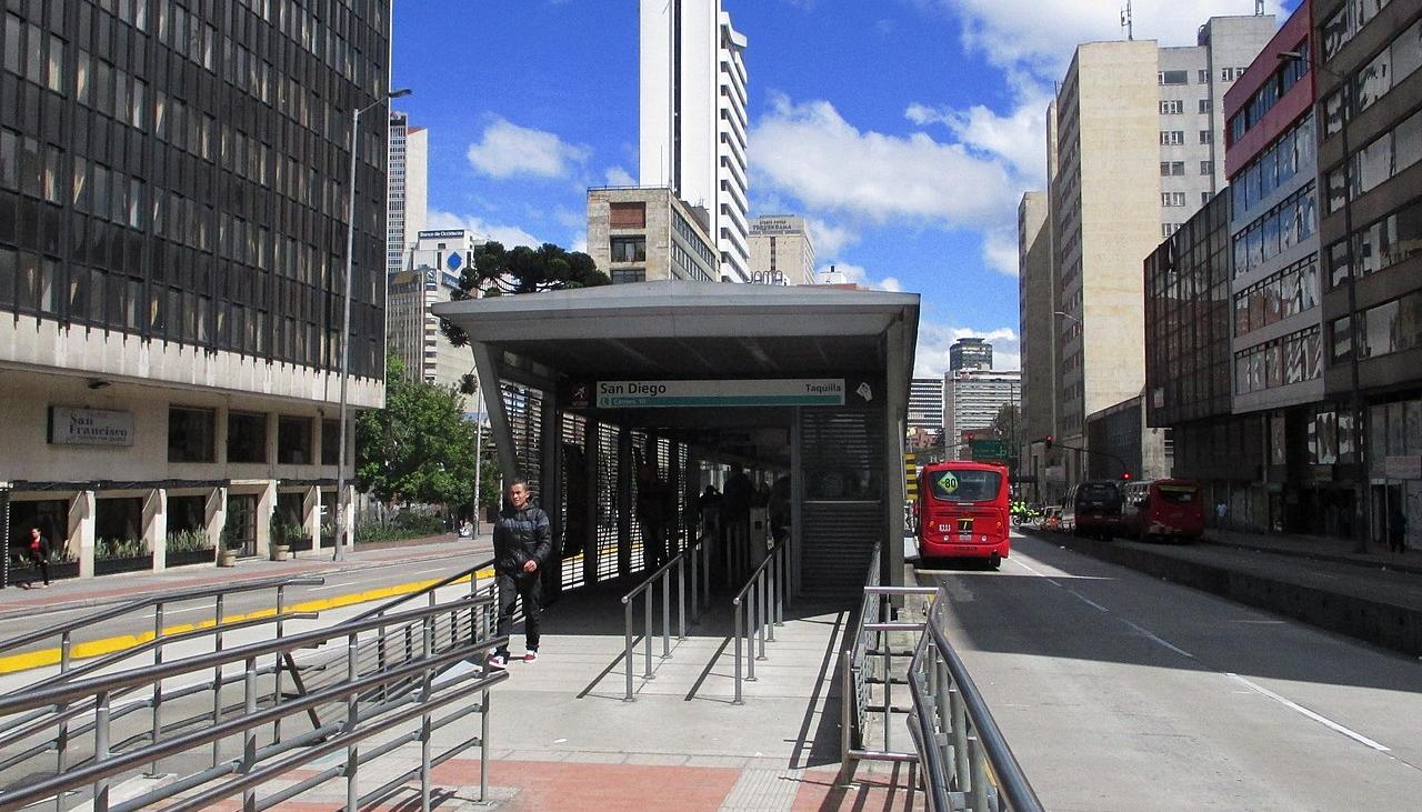 Estación San Diego, de Transmilenio.