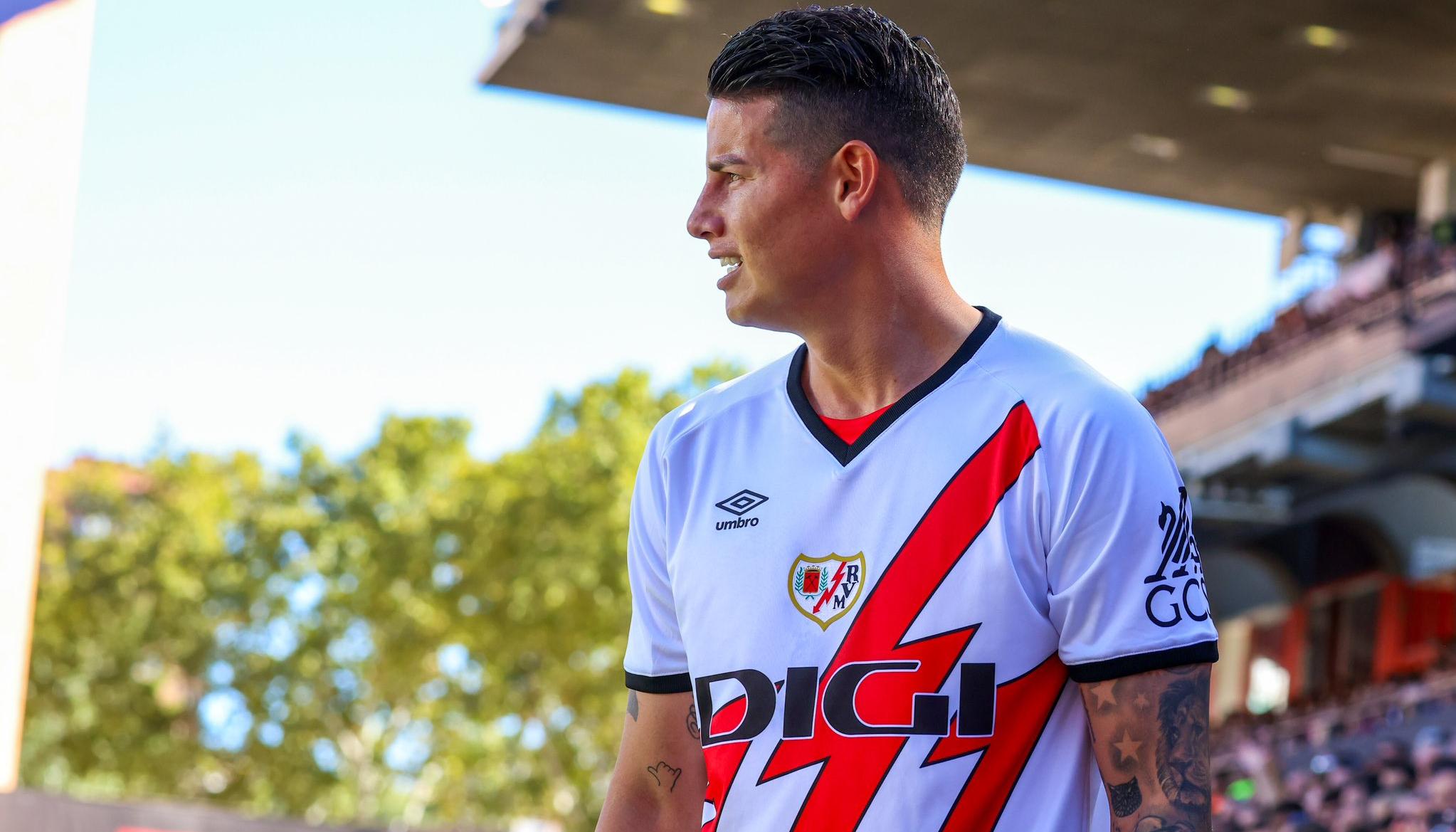 James Rodríguez, volante del Rayo Vallecano.