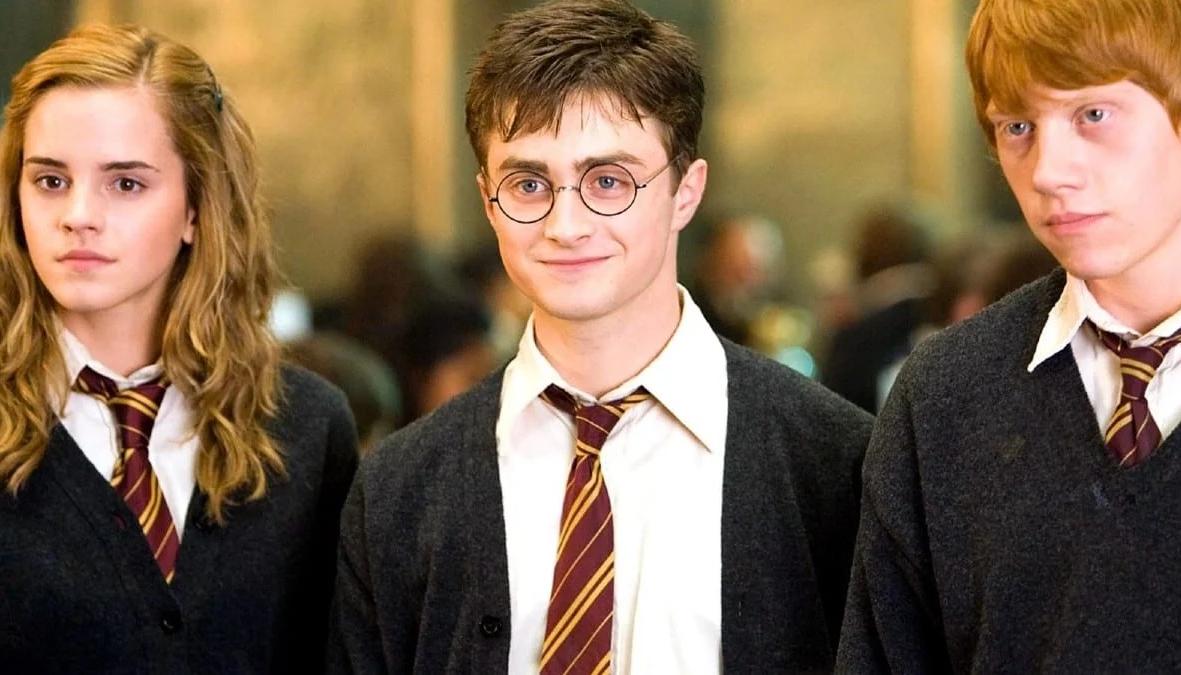 Emma Watson, Daniel Radcliffe y Rupert Grint, quienes protagonizaron las películas.