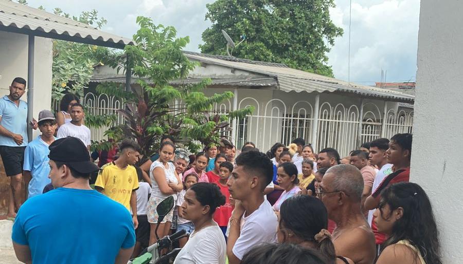 Lugar donde ocurrió el crimen en el barrio Villa Adela. 