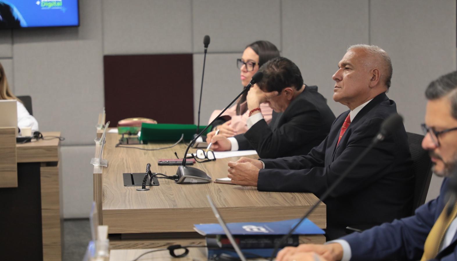 Coronel (r) Publio Hernán Mejía en audiencia preparatoria. 