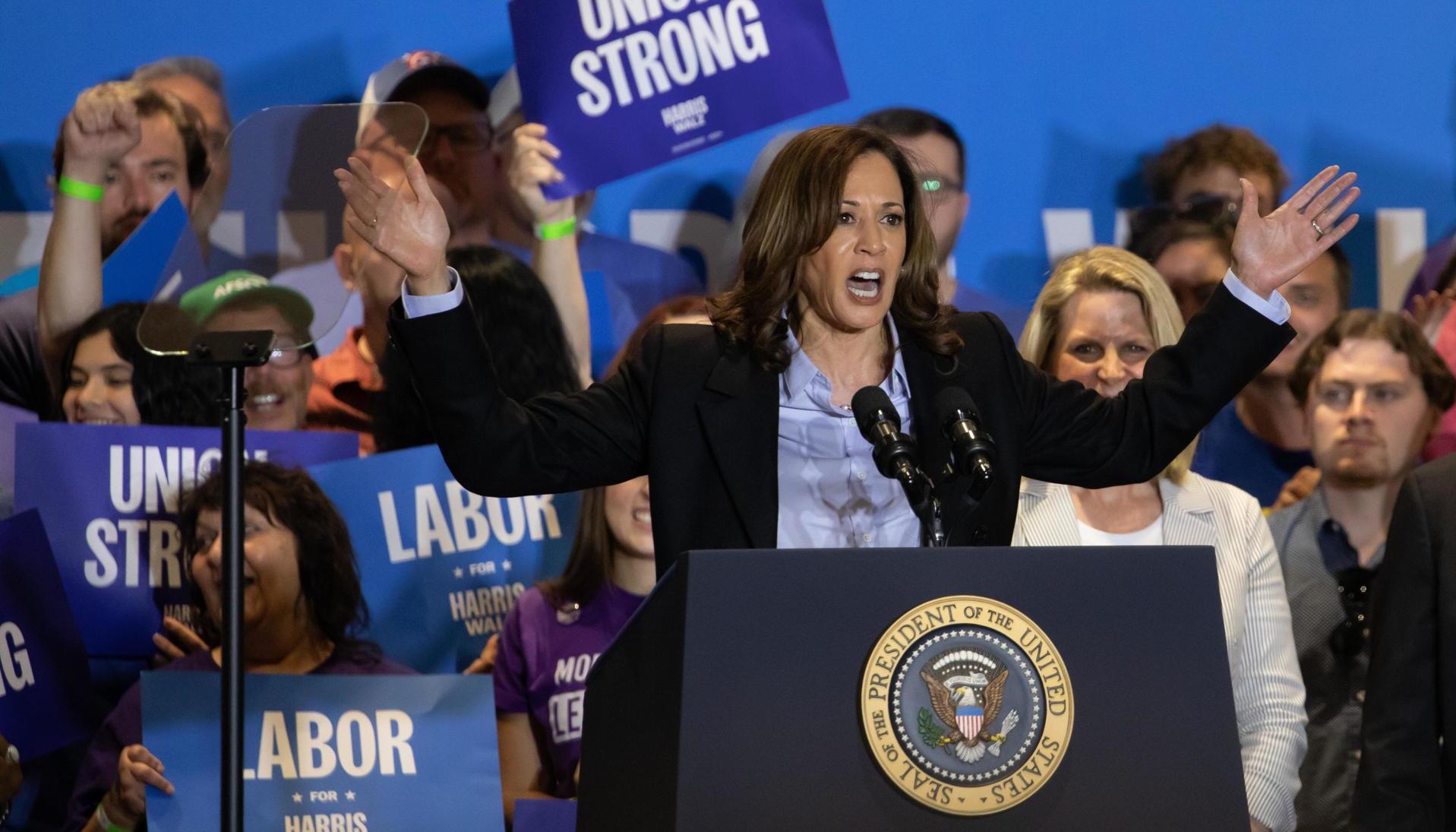 Kamala Harris, candidata demócrata.