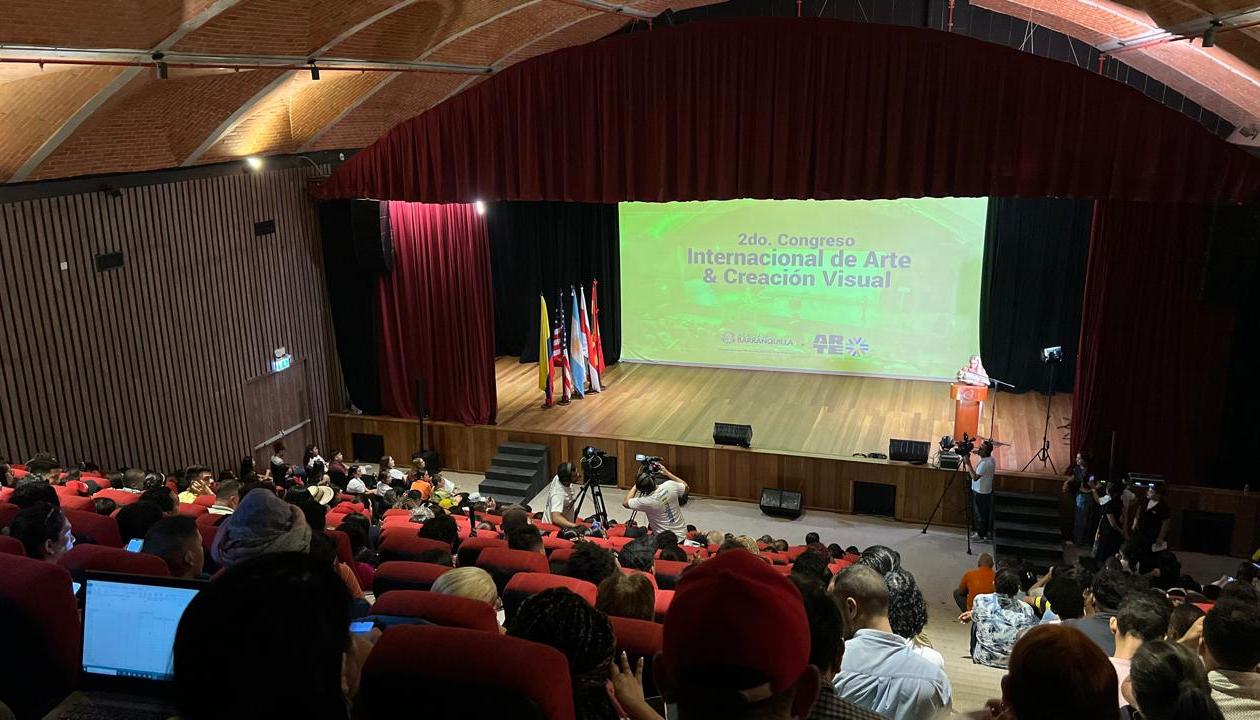 2do Congreso Internacional de Arte y Creación Visual en el Auditorio de la Fábrica de la Cultura. 