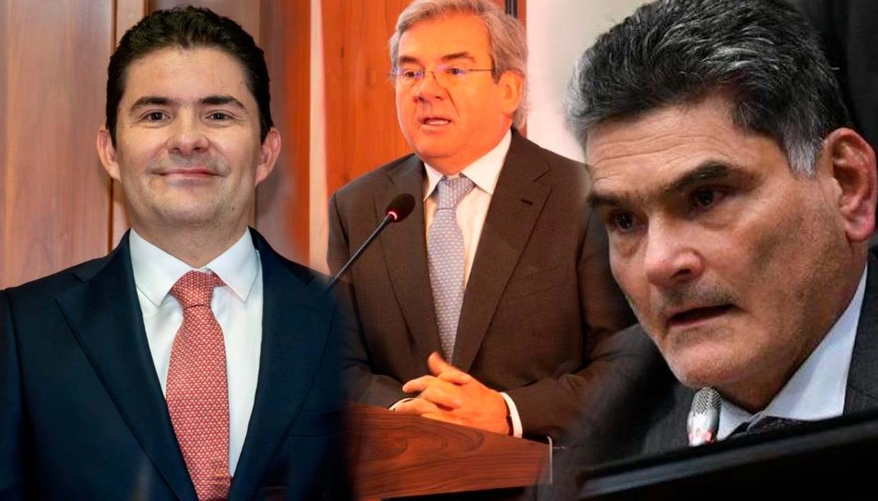 Aspirantes a Procurador,  Luis Felipe Henao, Germán Varón Cotrino y Gregorio Eljach. 