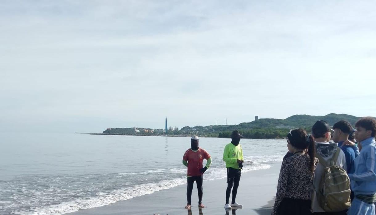 Playa donde fue encontrado el cuerpo sin vida.