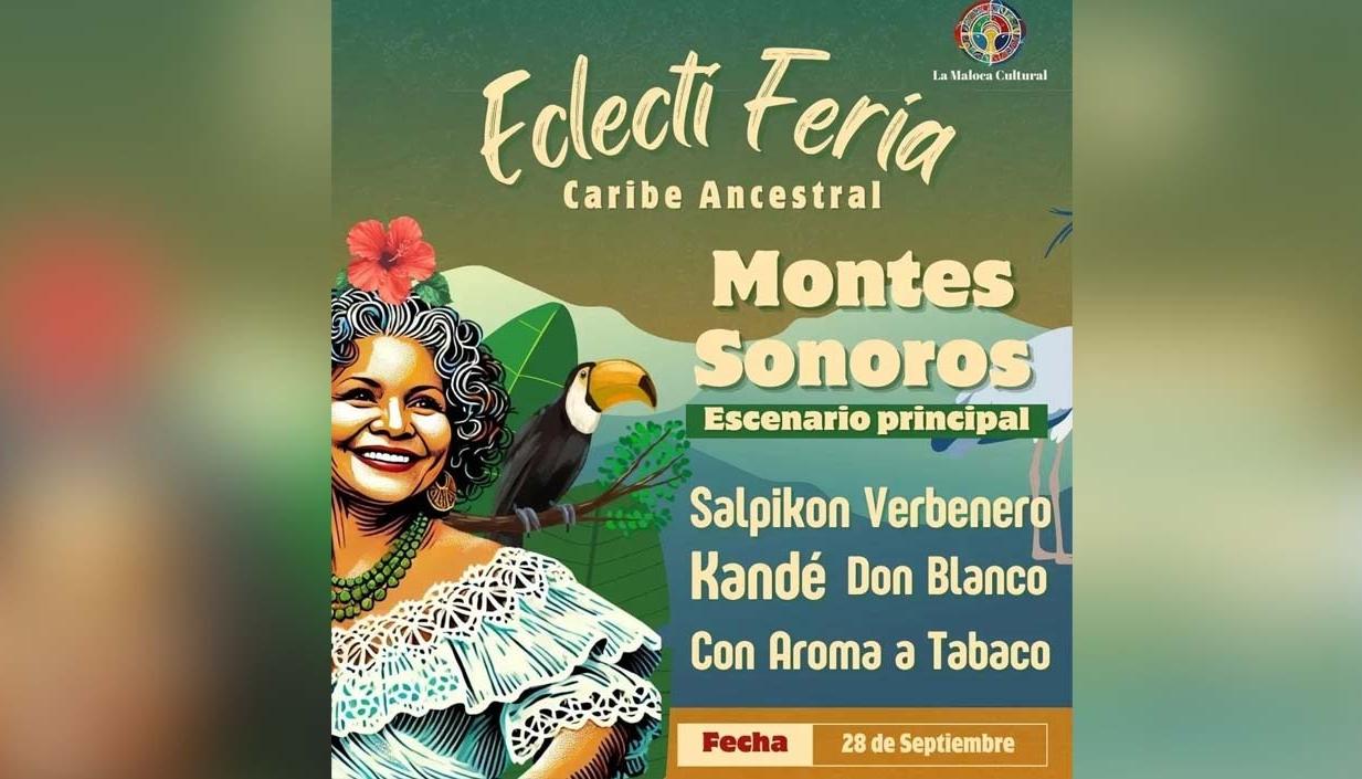 Programación para el evento 'Electiferia: Caribe ancestral’. 