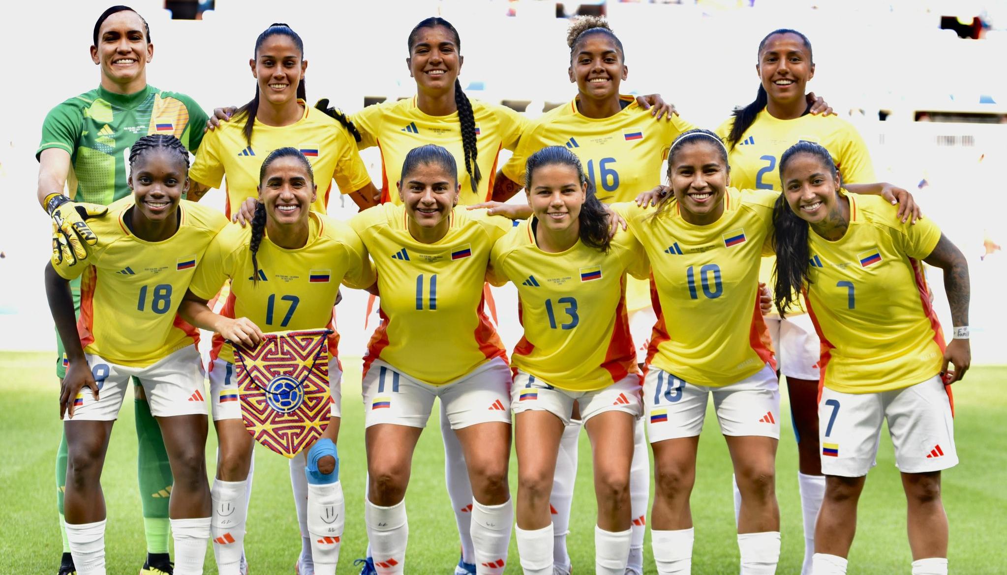 La Selección Colombia femenina que participó en los Juegos Olímpicos de París.