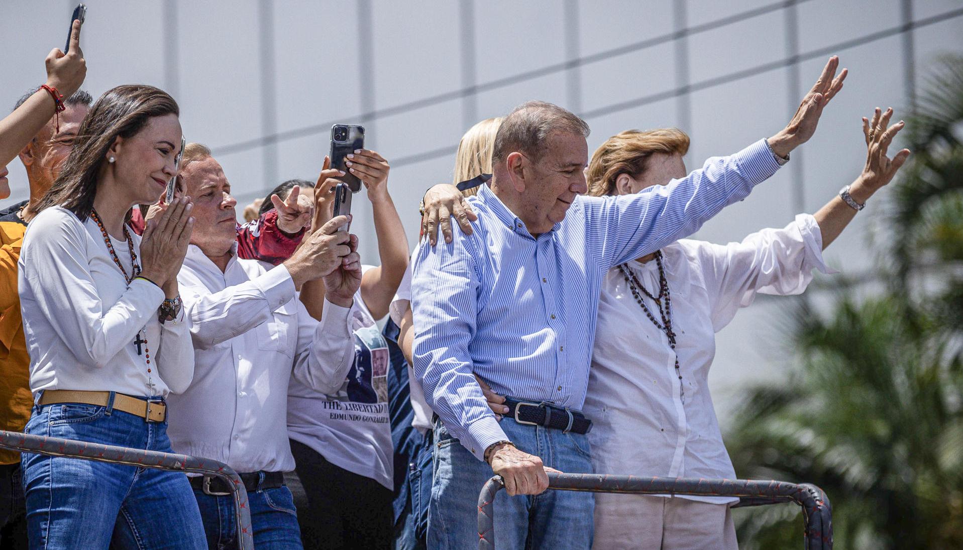 María Corina Machado y Edmundo González, líderes opositores.