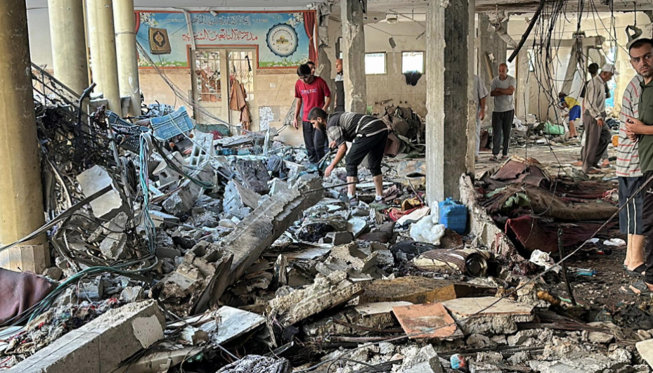 Ataque contra una escuela en la Franja de Gaza.