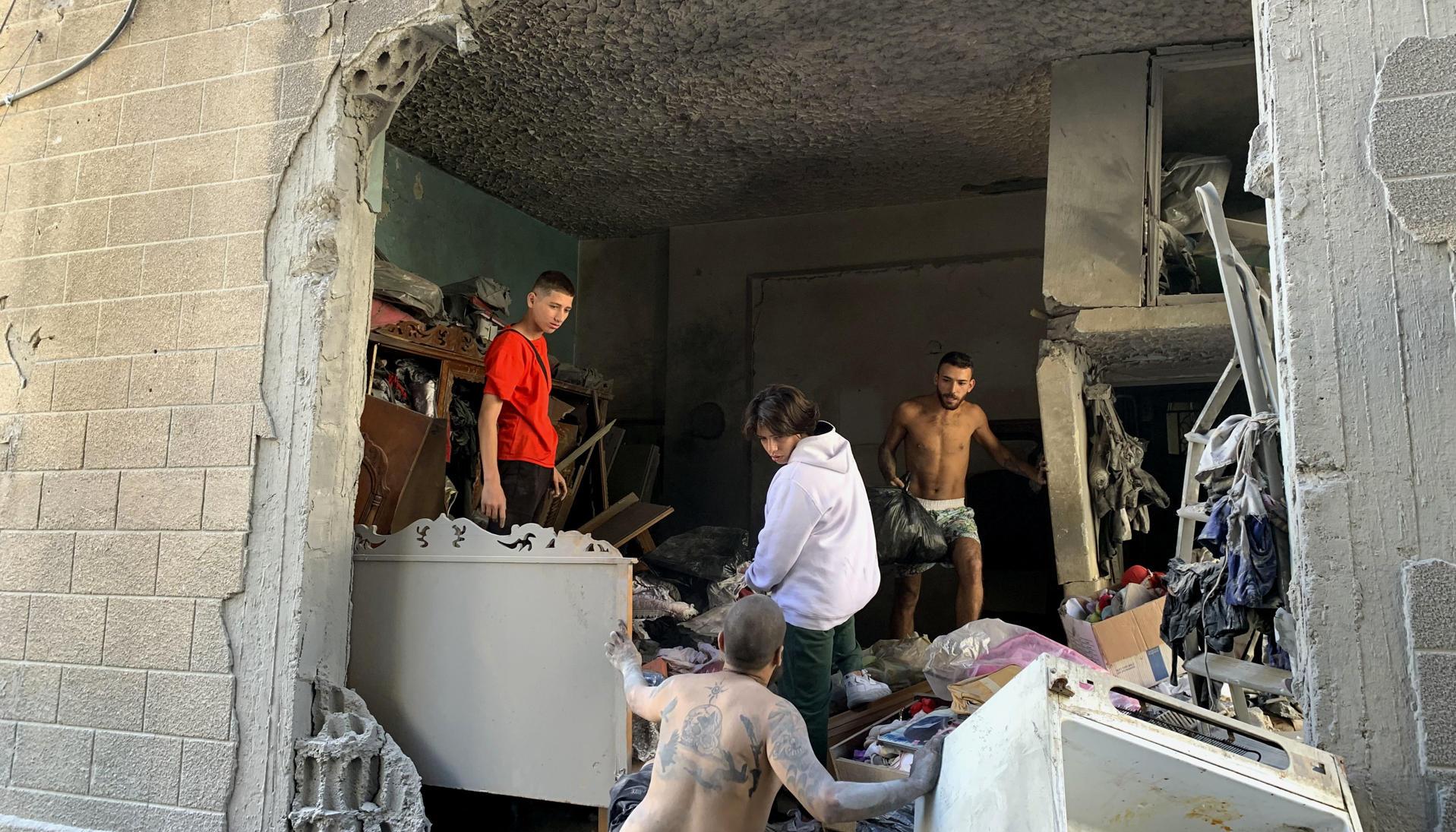 Vivienda destruida en el sur del Líbano.