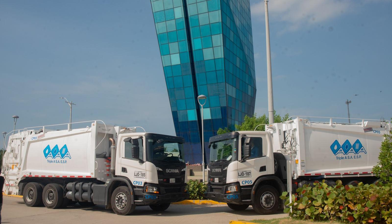 Compactadoras en Puerto Colombia.