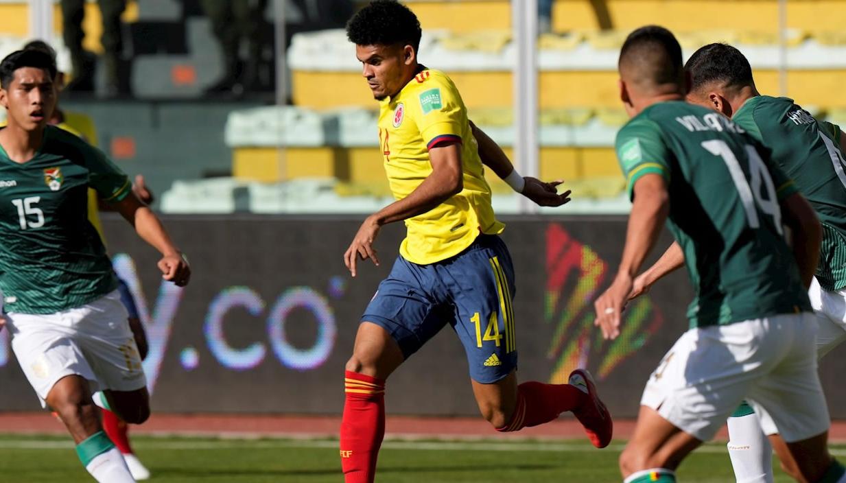 Luis Díaz contra Bolivia.