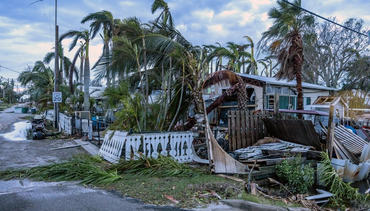 La destrucción del huracán Milton.