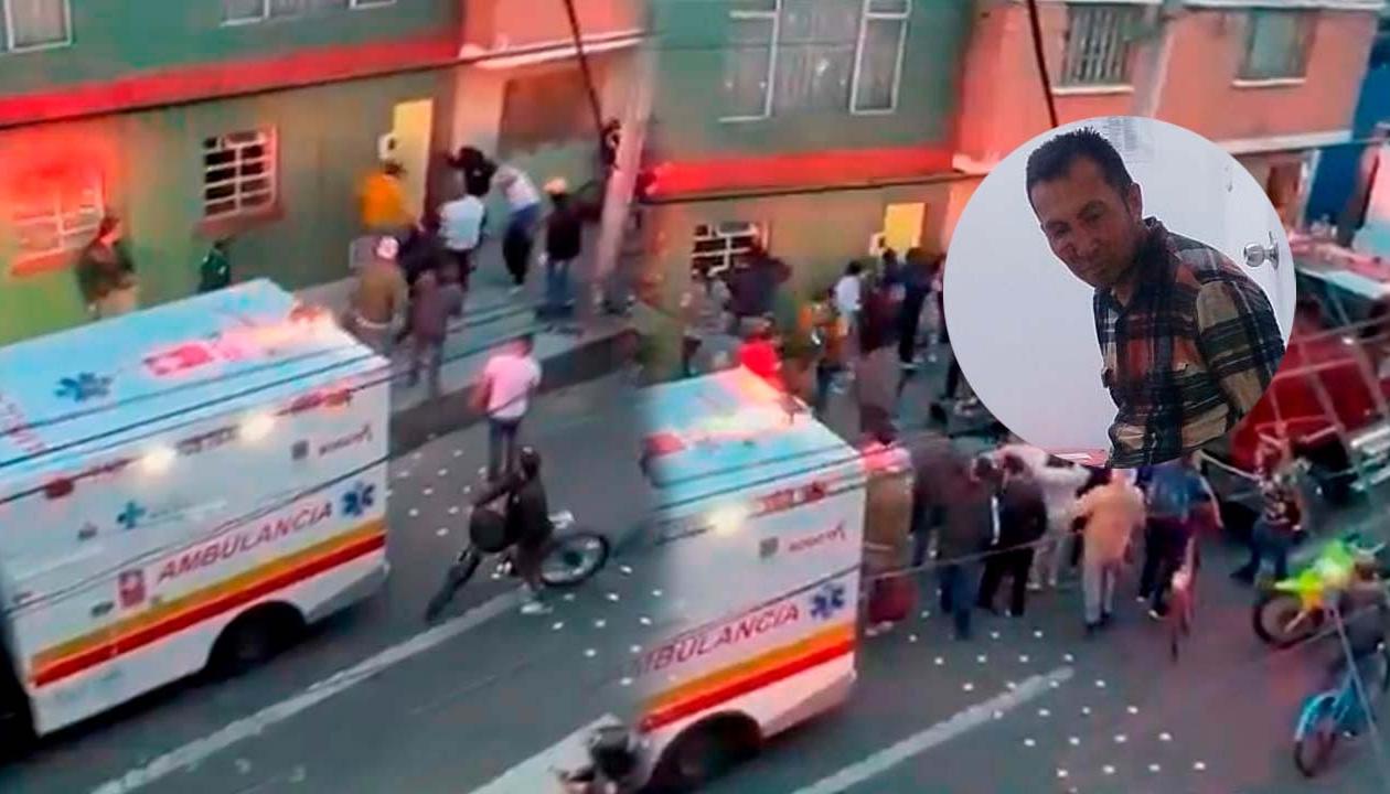 Darwin Beltrán siendo agredido por la comunidad.