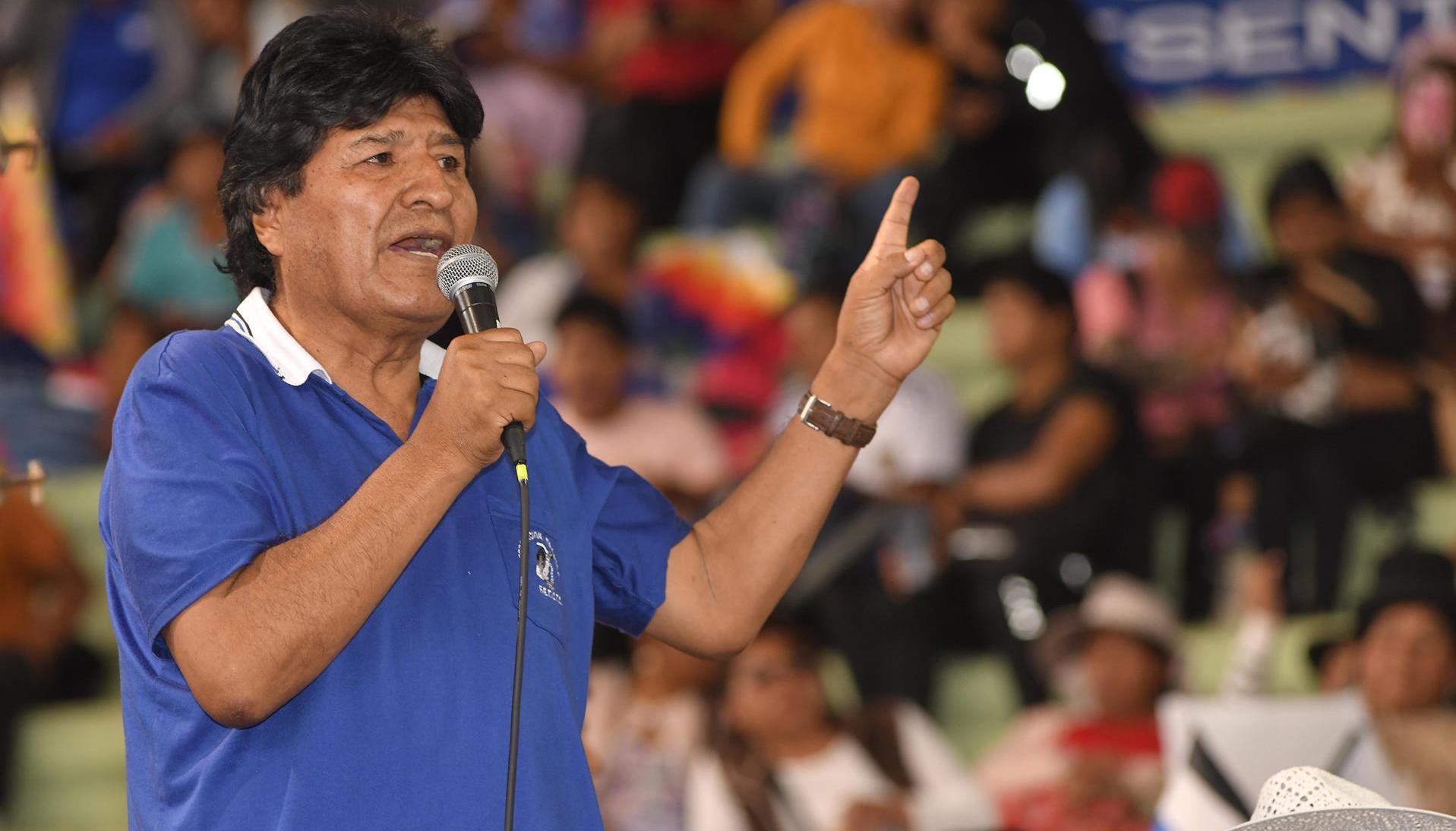Evo Morales, expresidente de Bolivia.