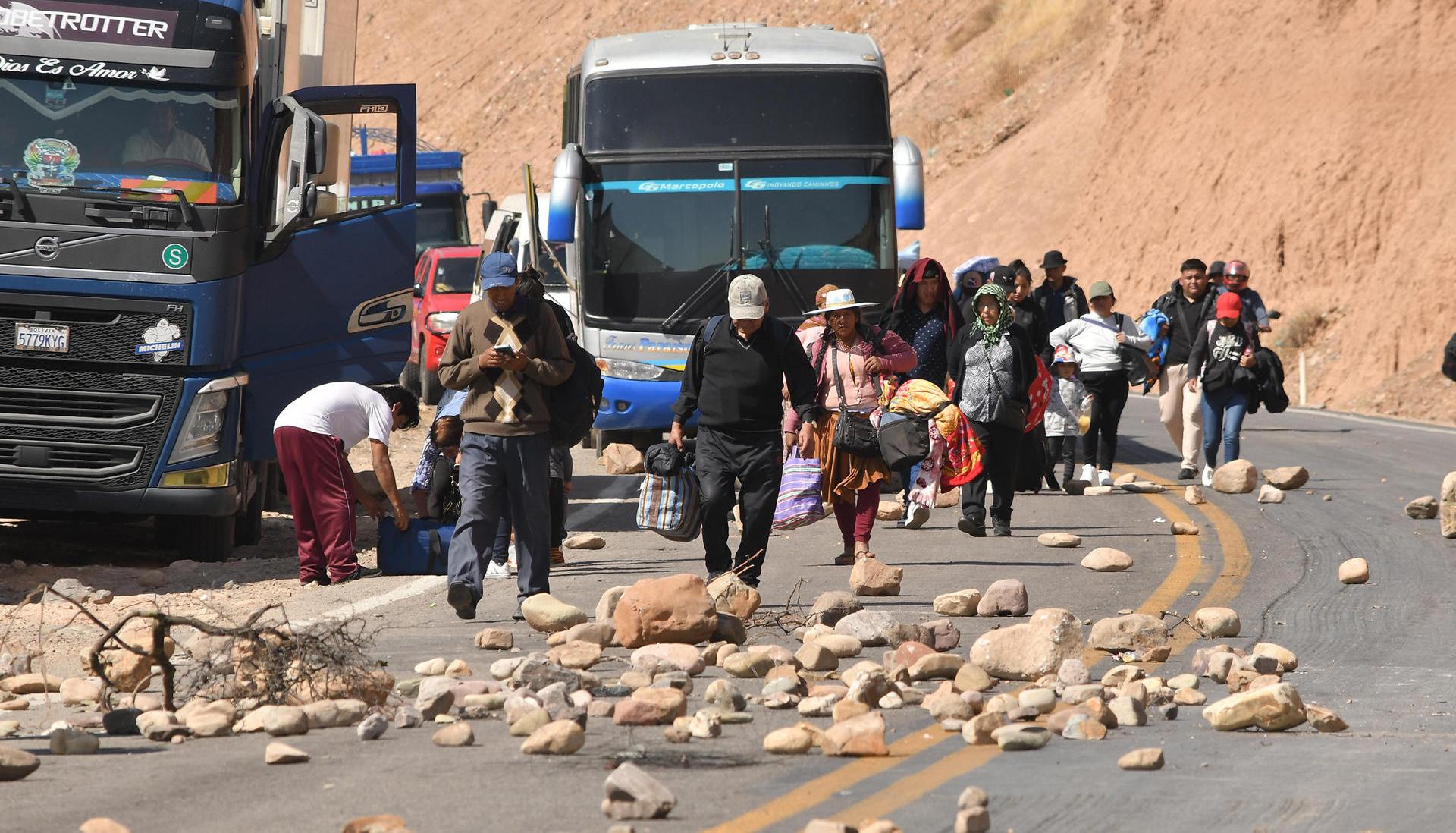 Rutas bloqueadas.