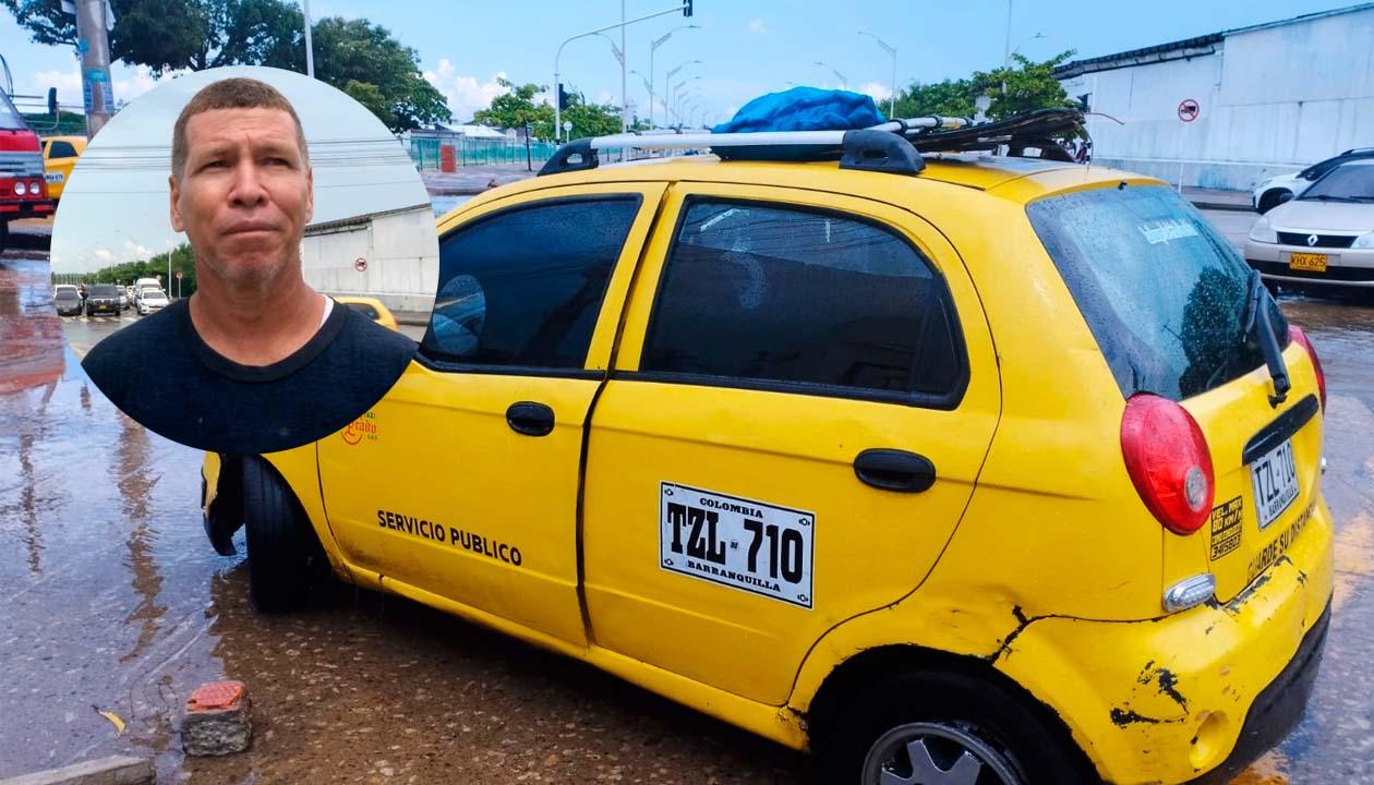 Yerry Cabarcas y el taxi arrastrado por el arroyo de la 72