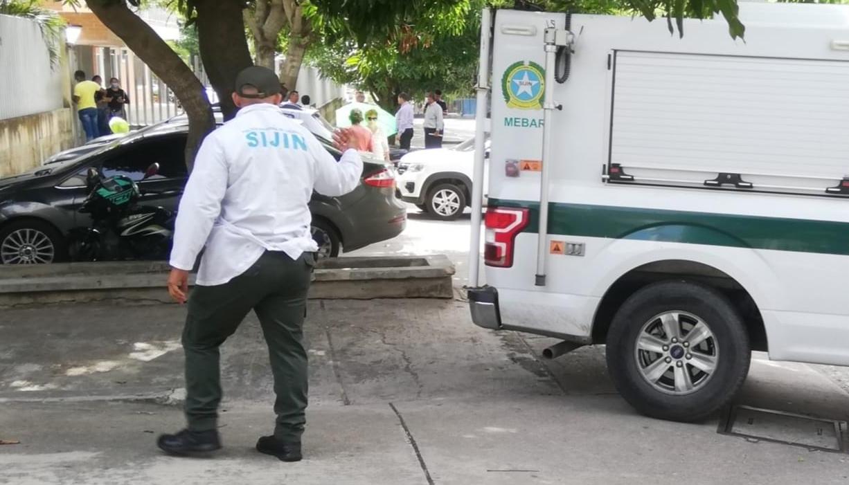 La Sijin de la Policía se encargó de la inspección del cuerpo. 