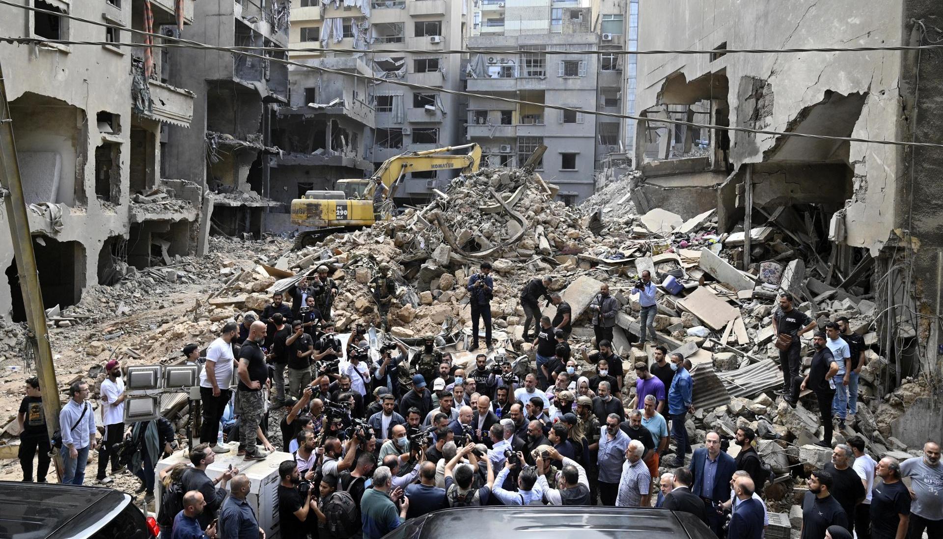 Desastres que dejó ataque de Israel Beirut.