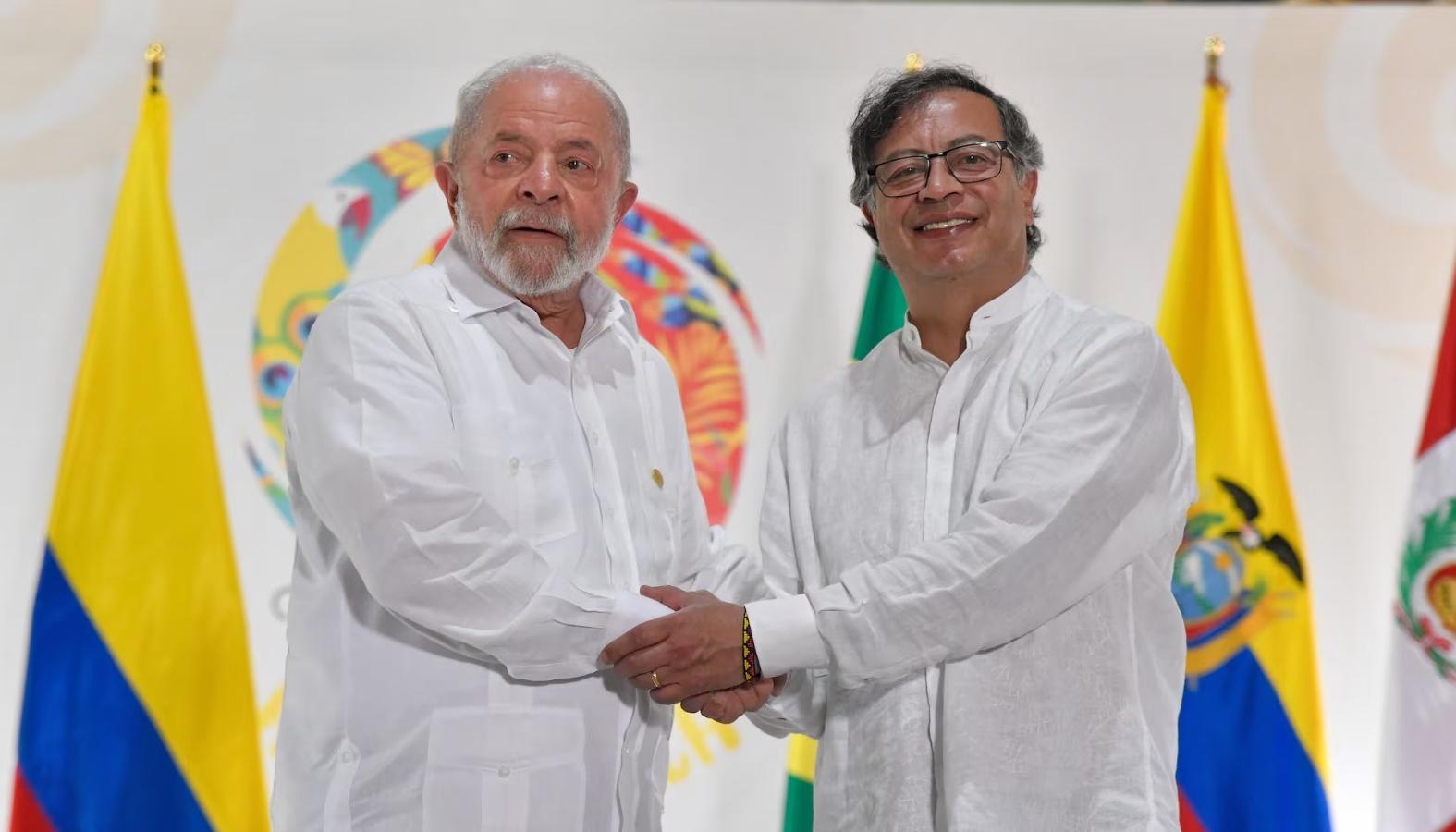 Luiz Inácio Lula da Silva y Gustavo Petro.