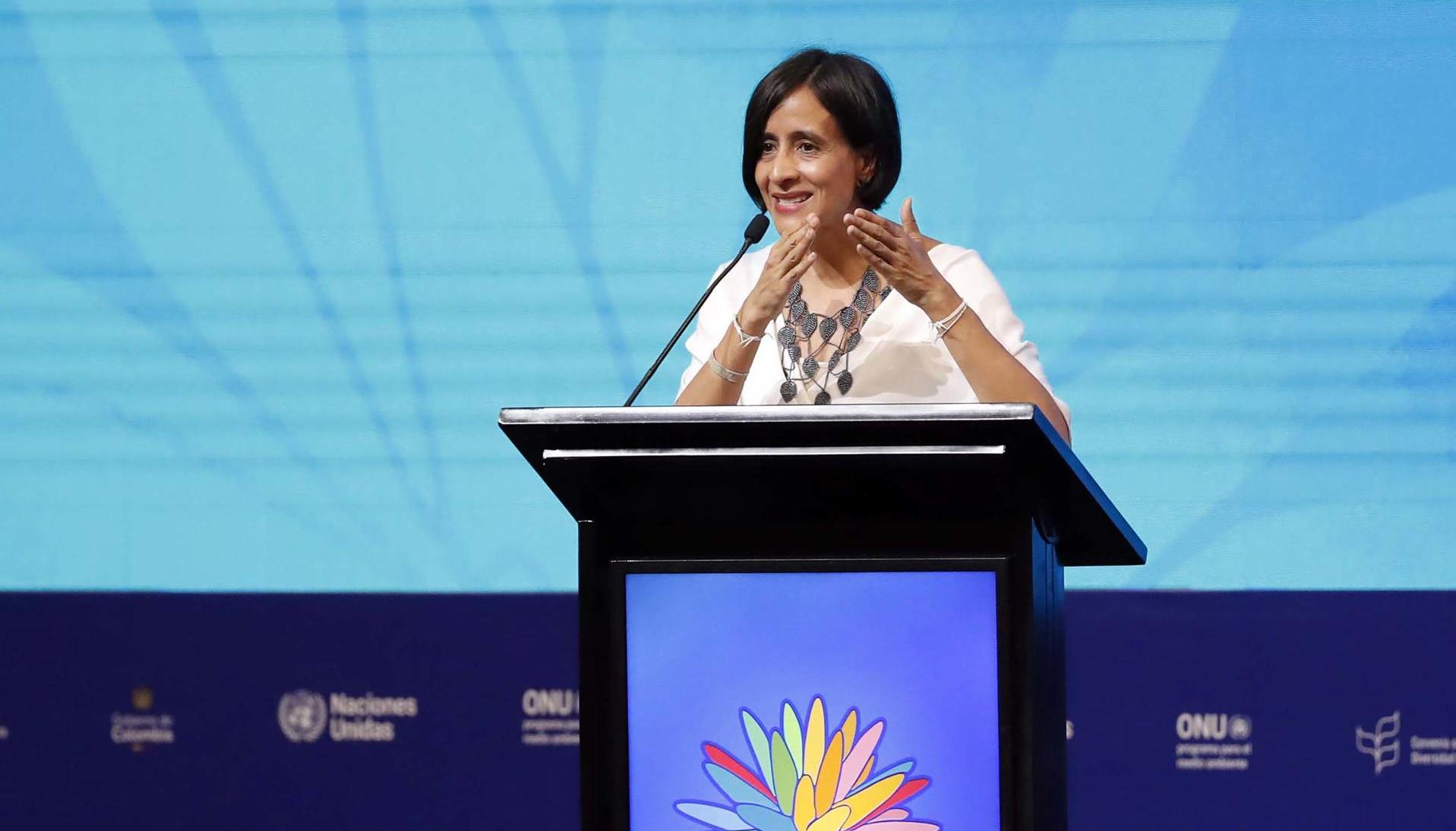 La ministra colombiana de Ambiente y Desarrollo Sostenible, Susana Muhamad.