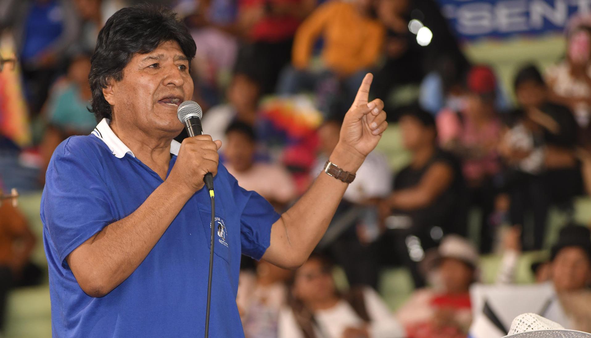 Evo Morales, expresidente de Bolivia.