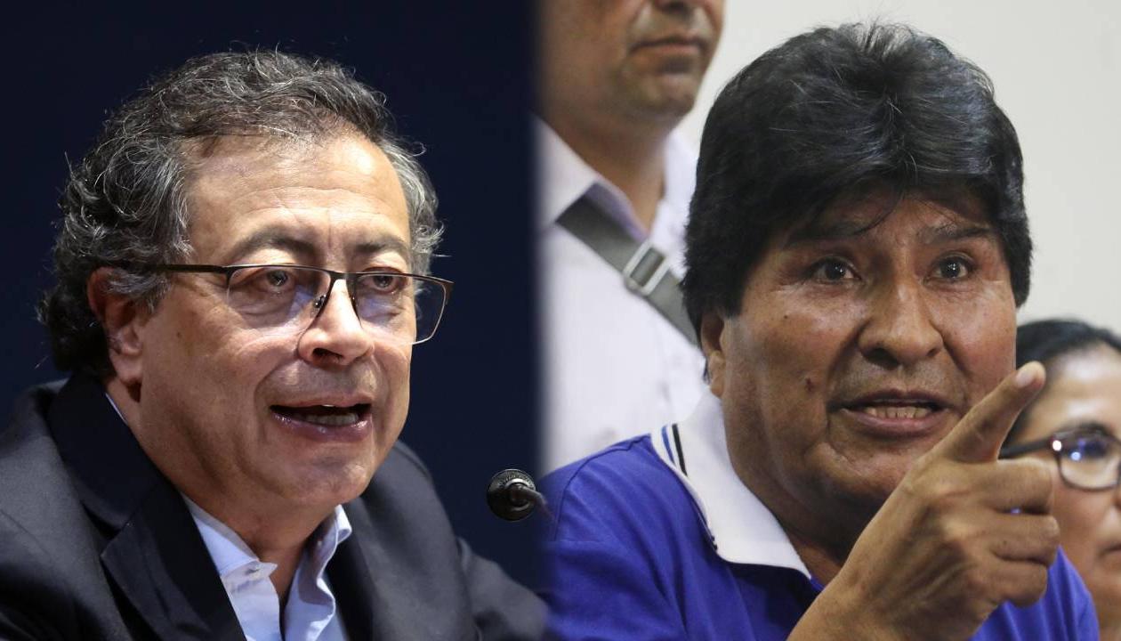 Gustavo Petro y Evo Morales.