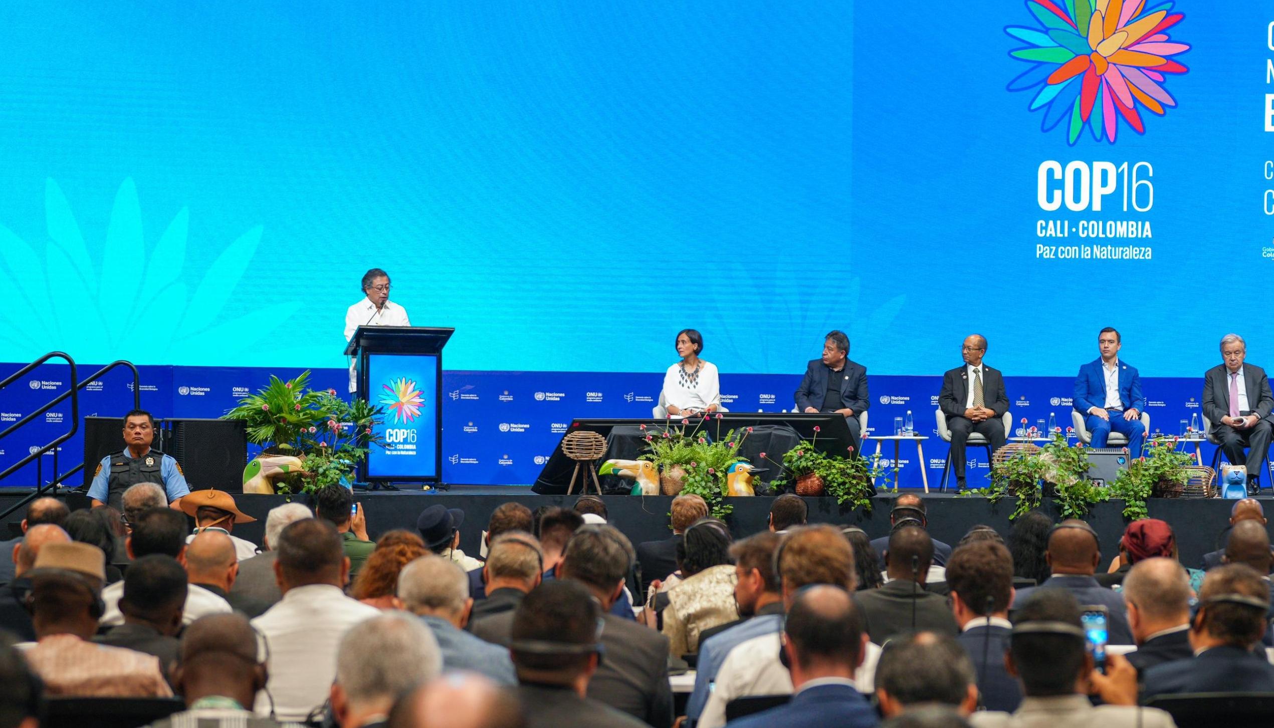 Gustavo Petro en la COP16.