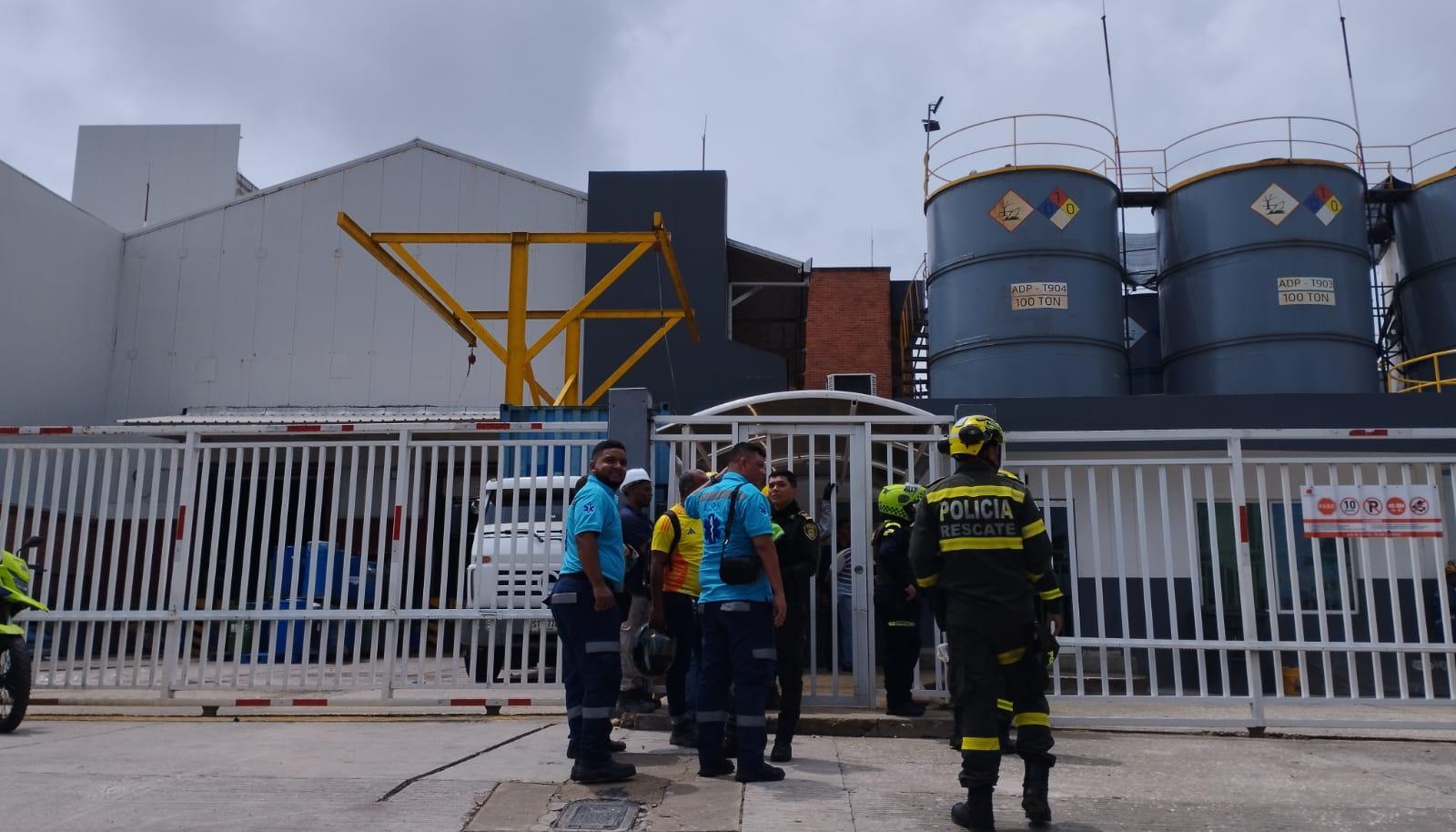 Emergencia en la empresa Procaps. 