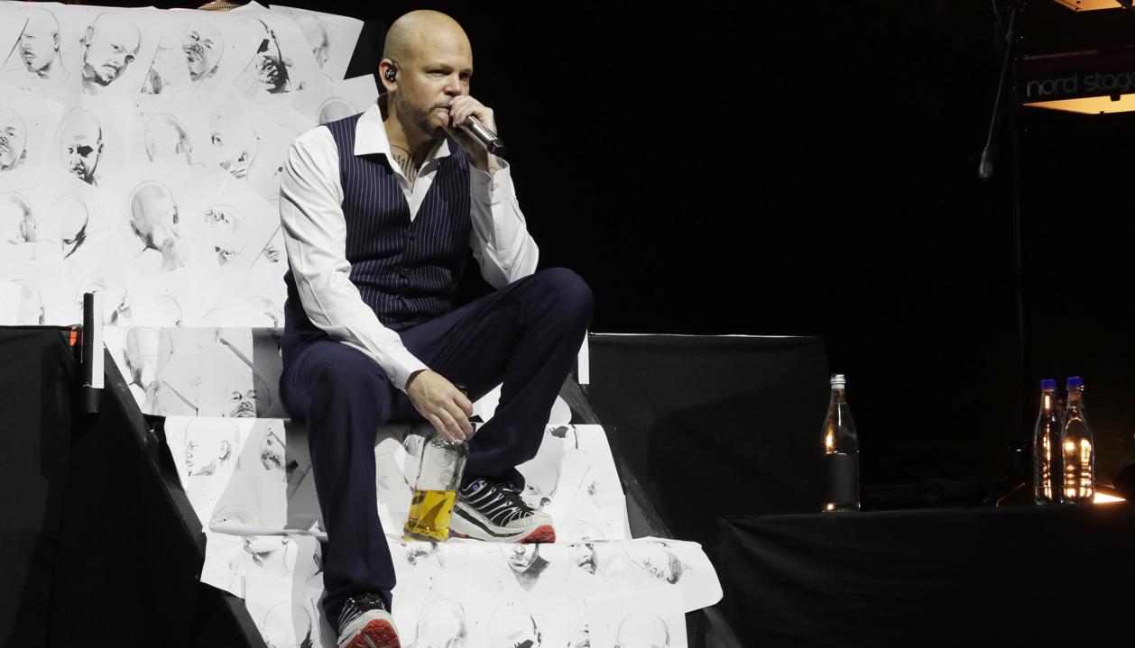 El cantante puertorriqueño Residente en el Movistar Arena.