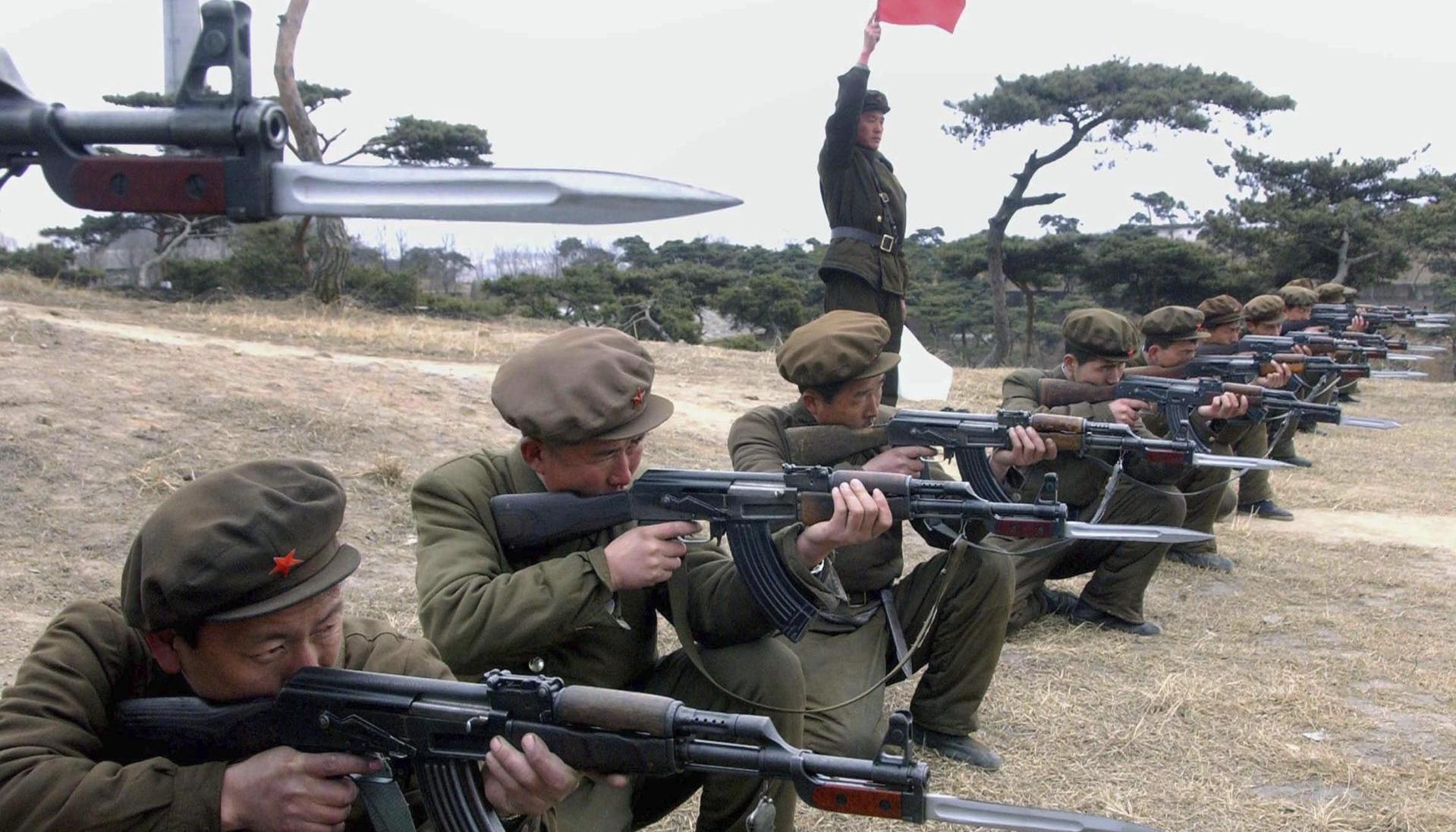 Soldados de Corea del Norte. 