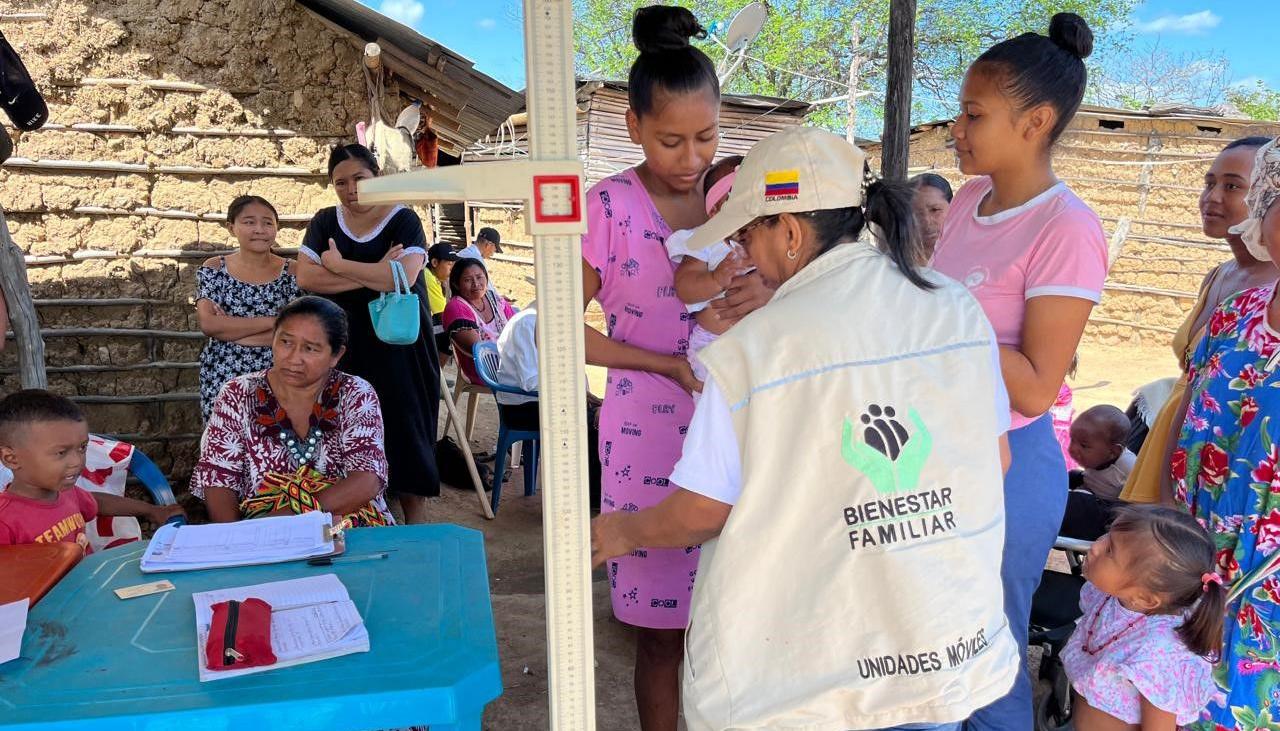 Imagen de la atención en La Guajira.