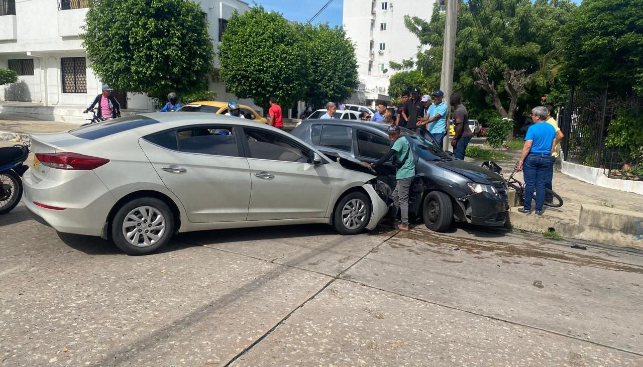 Accidente en el barrio Las Delicias. 