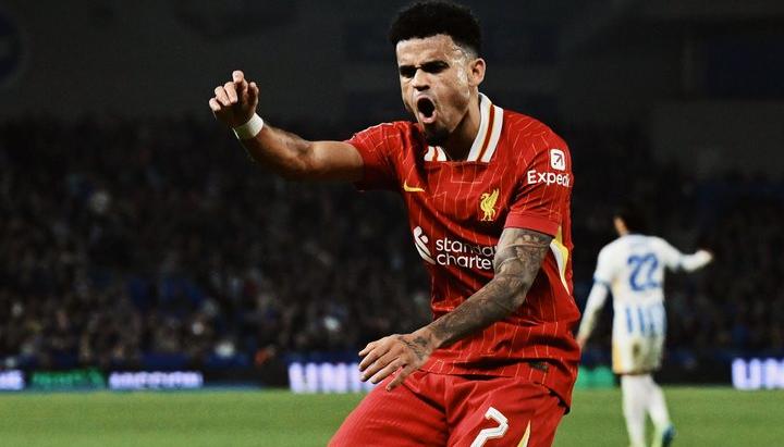 Luis Díaz marcó el tercer gol del Liverpool en el minuto 85. 