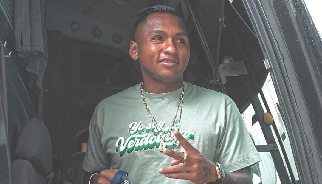 Alfredo Morelos, delantero del Atlético Nacional. 