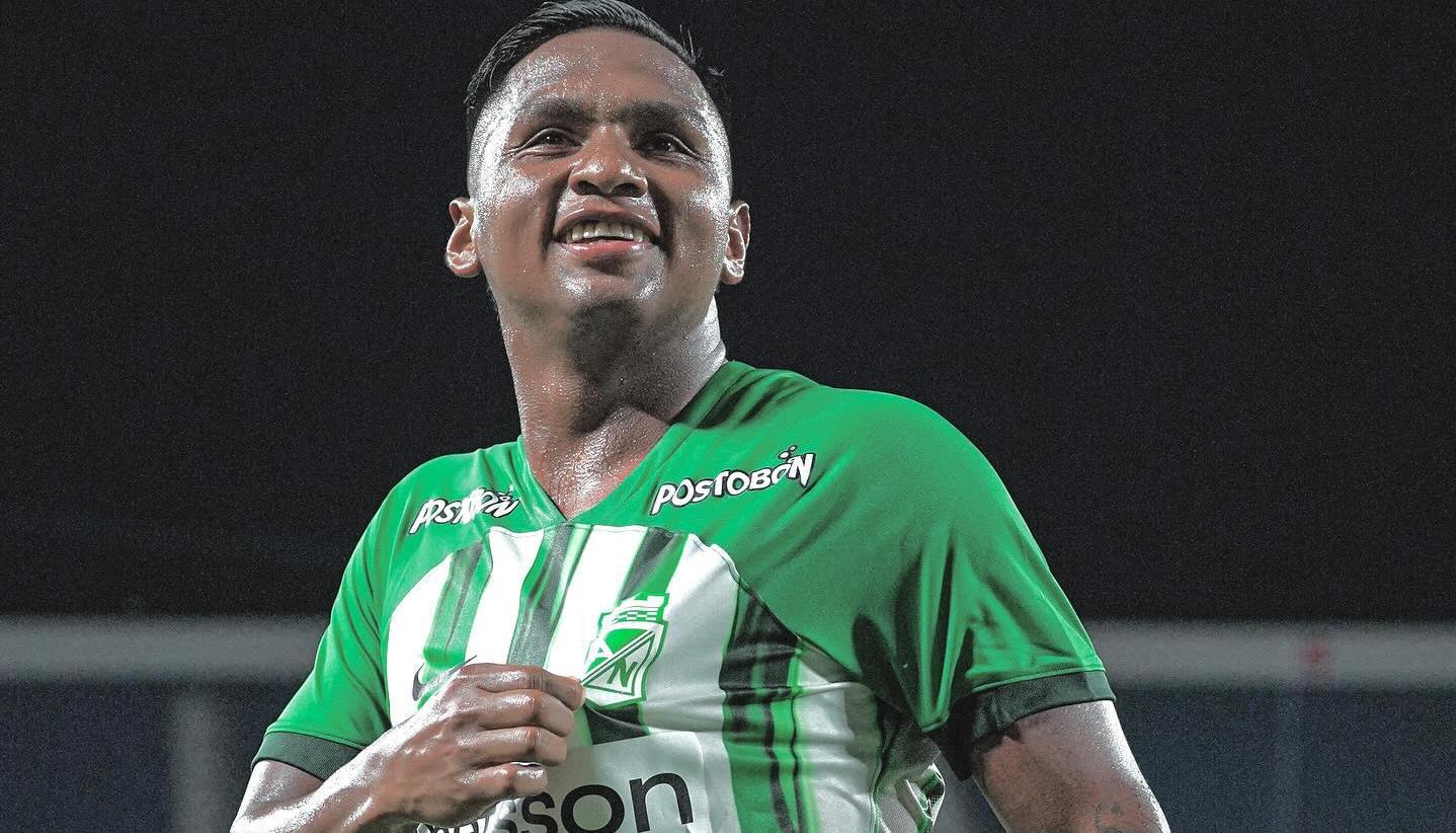 Alfredo Morelos, delantero del Atlético Nacional.