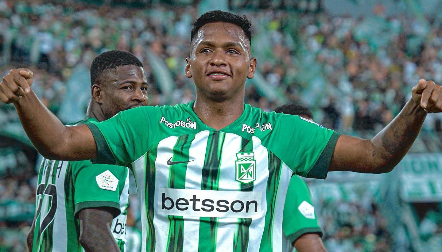 Alfredo Morelos, delantero del Atlético Nacional. 