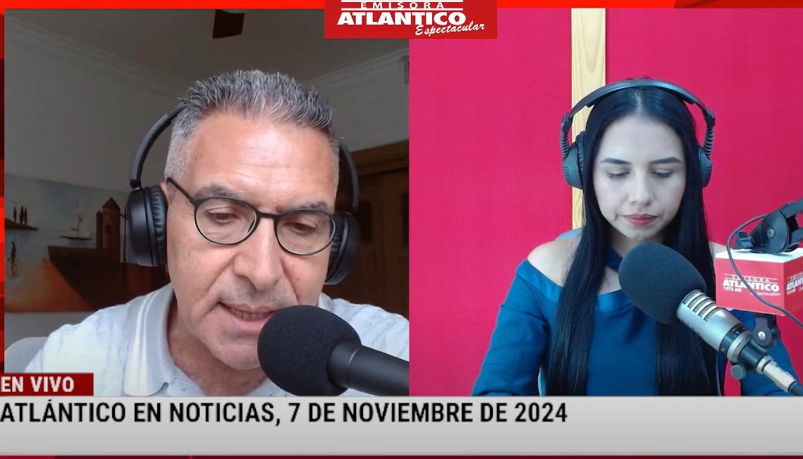 Jorge Cura / Lorena Lamilla, en el estudio Atlántico en Noticias.