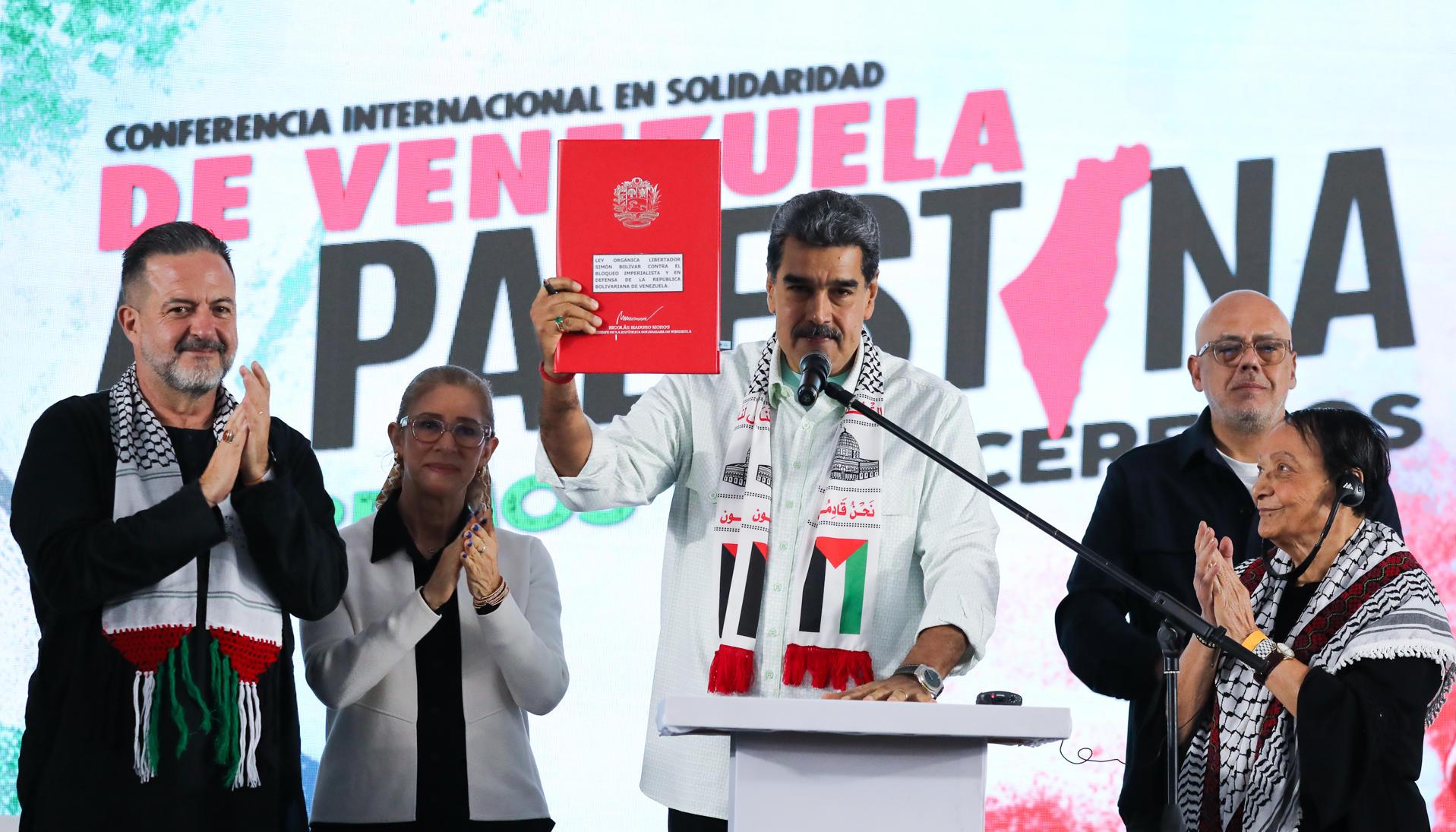 Nicolás Maduro durante acto de Gobierno en Caracas.