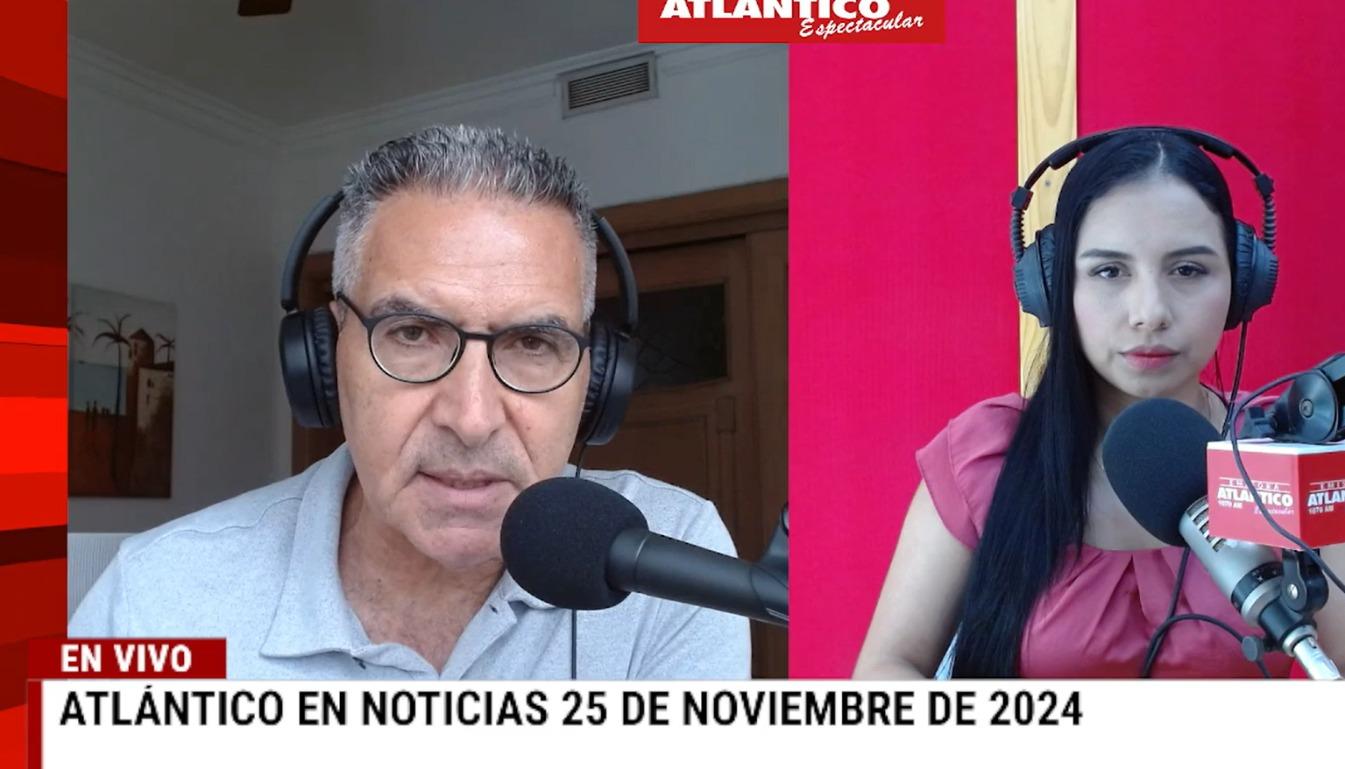 Jorge Cura / Lorena Lamilla, en el estudio Atlántico en Noticias.