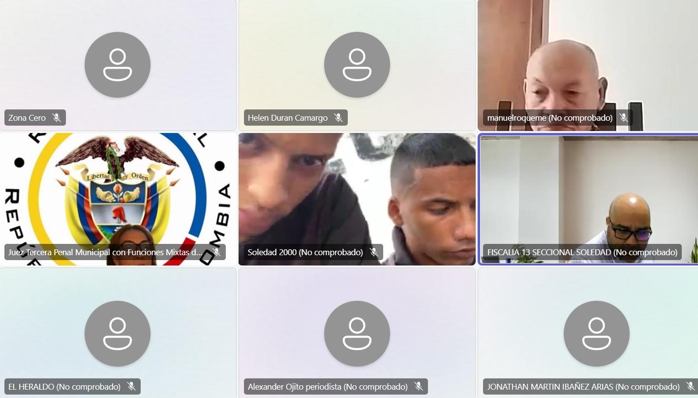 Audiencia de legalización de captura. 