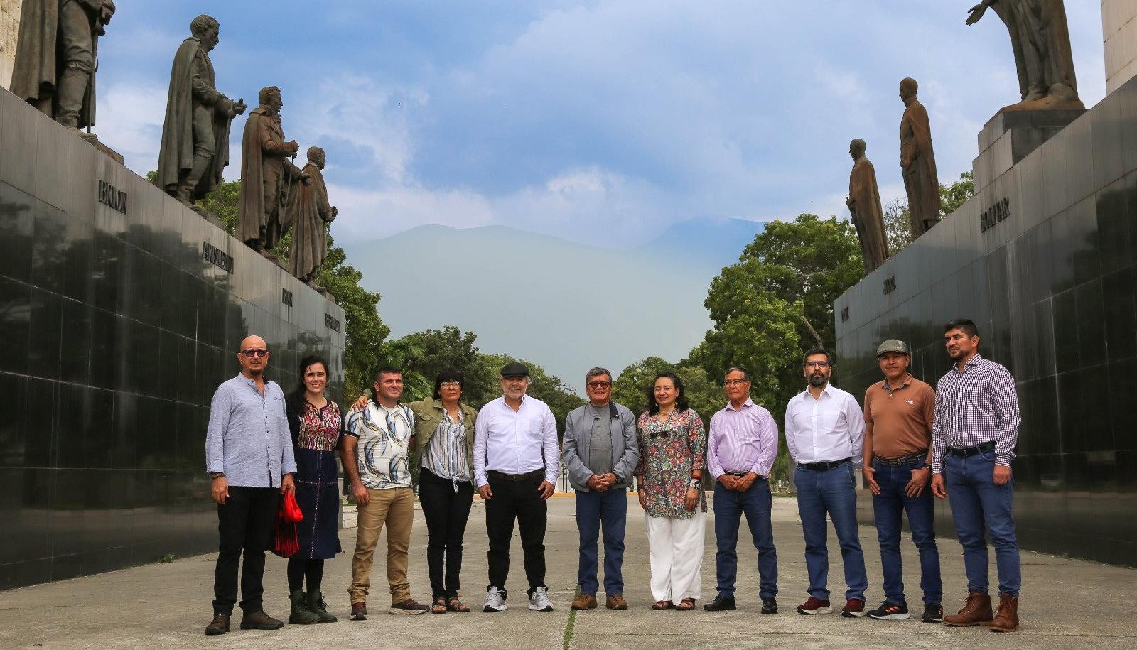 Delegación de la guerrilla del ELN, en Caracas. 