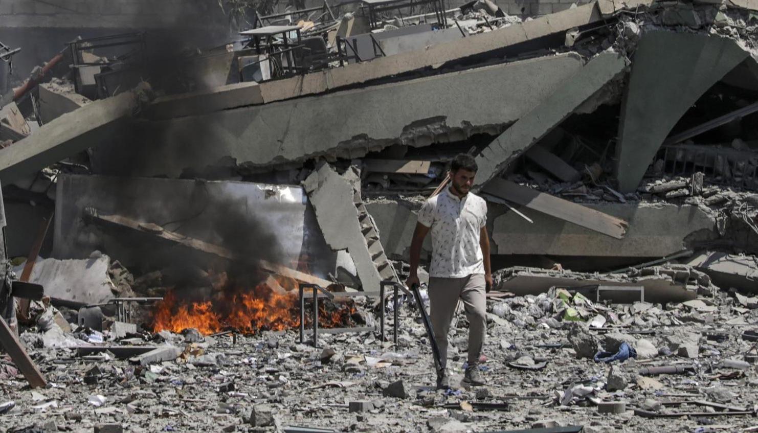 Consecuencias de los ataques israelíes en Gaza.