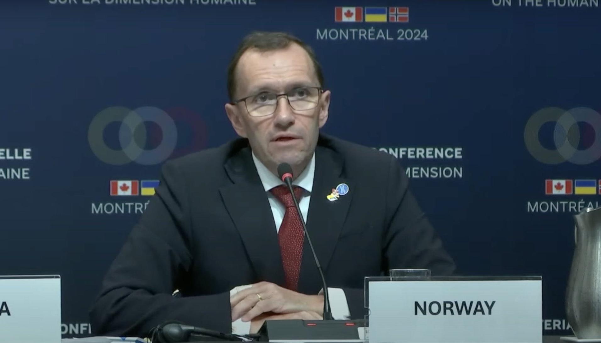Espen Barth Eide, Ministro de Exteriores de Noruega.
