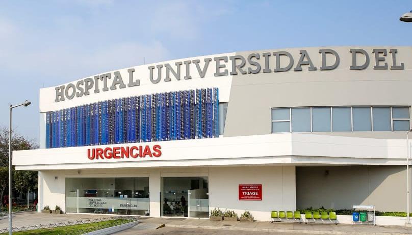Hospital Universidad del Norte, a donde fueron llevados los heridos. 