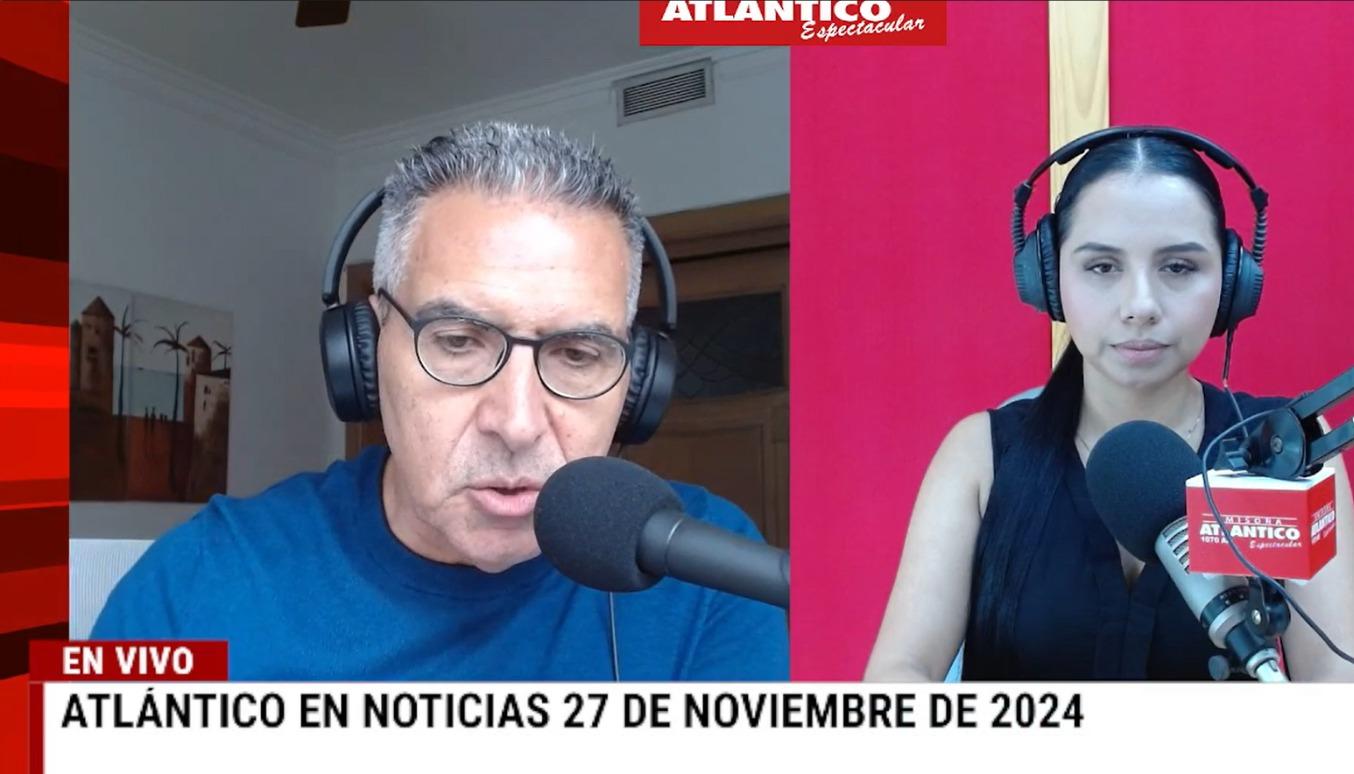 Jorge Cura / Lorena Lamilla, en el estudio Atlántico en Noticias.