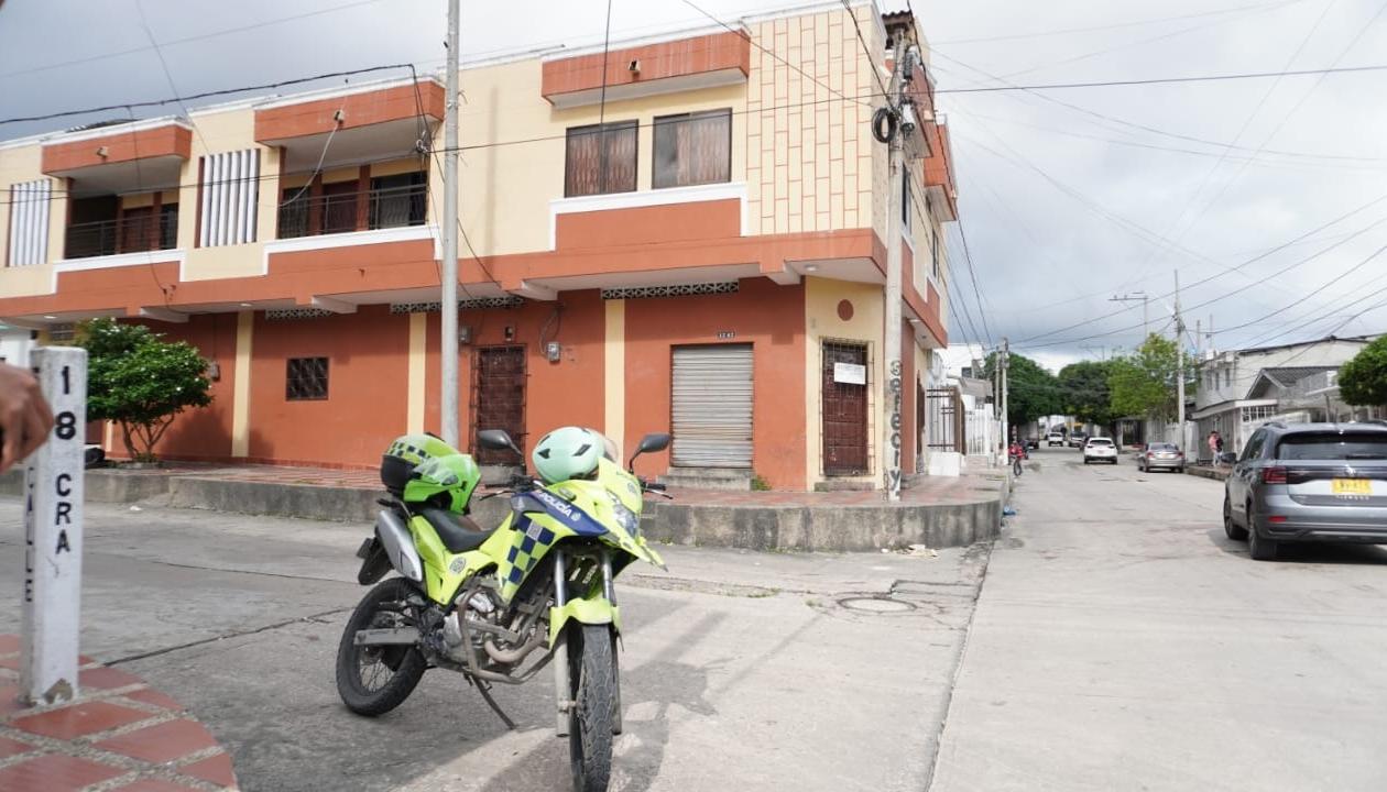 Lugar donde se presentó la masacre en el barrio El Carmen. 