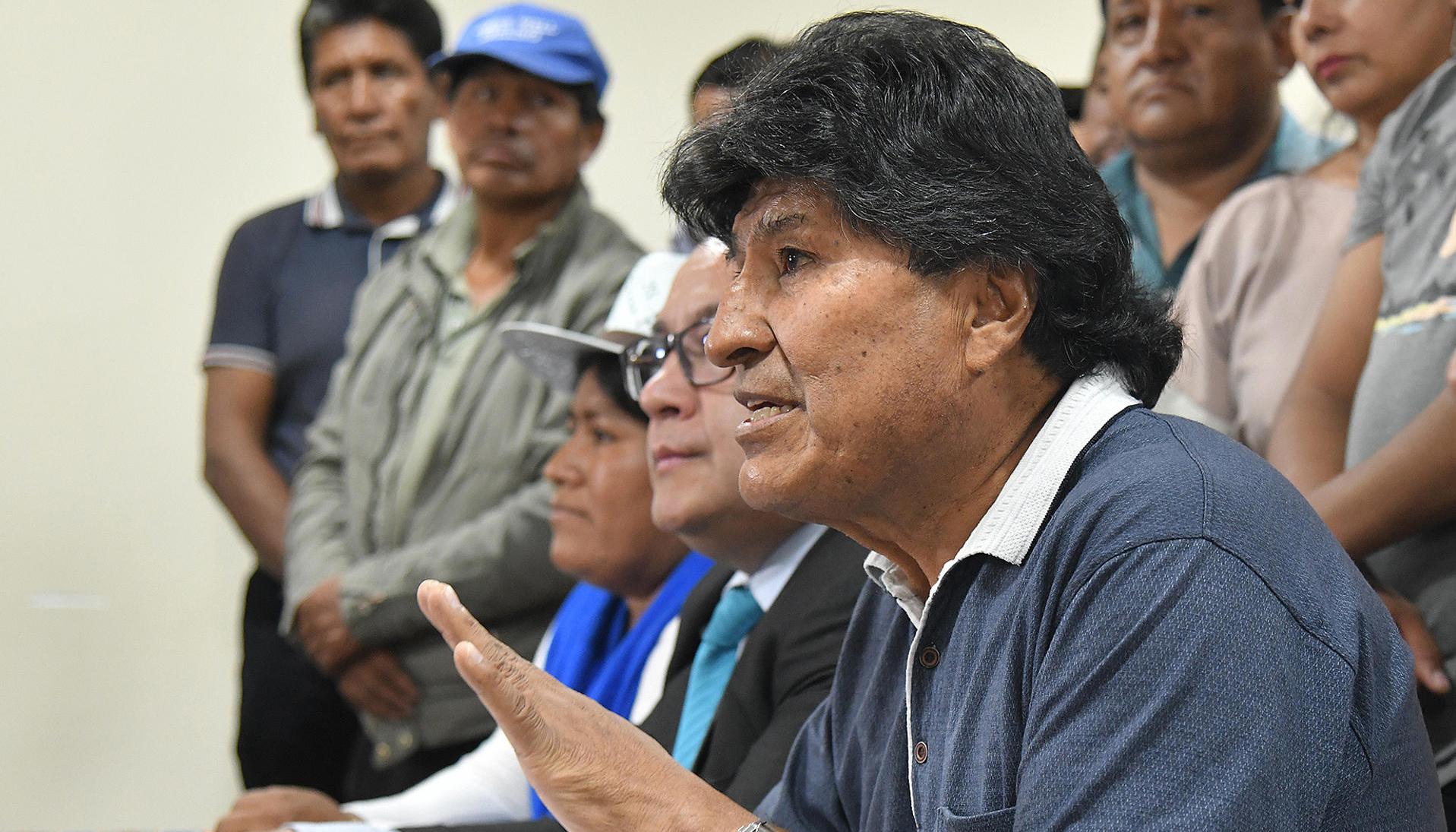Evo Morales, expresidente de Bolivia.